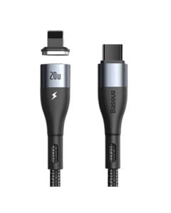 Baseus Zinc Magnetic Safe Type-C To iphone PD Fast Charging Data Cable 1M Black