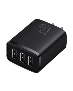 Baseus 17W Compact Charger 3USB CN Black