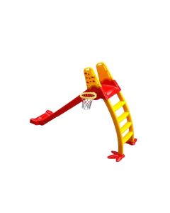 Easy Shop Four Step Jumbo Plasitc Slide With Basketball Net