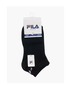 Fila Trainer Socks Low Rise Lowcut Socks for Men Black - 2 Pair Set