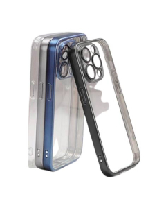 Joyroom Plated TPU Clear Case With Lens Protector For iPhone 15 Pro (JR-15Q2)