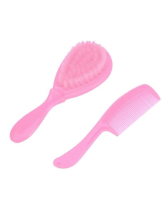 Komfy Brush &amp; Comb Set For Kid's (KBG010)-Pink