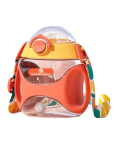 Komfy Sipper Water Bottle for Toddler Kids 330ml - Orange (KFB102)