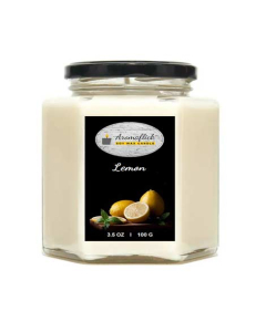 Aromaflick Lemon Hexagonal Jar Soy Candle