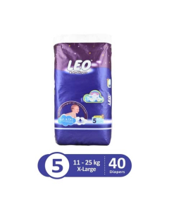 Leo Blue Baby Diaper X-Large 11-25 KG Pack Of 40