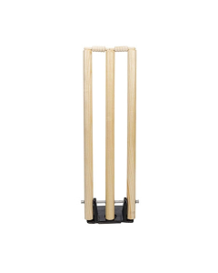 M Toys Wooden Cricket Wickets With Metal Base (0833)