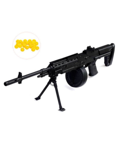 Skyland Store M249 Toy Airsoft Gun with 4 Blaster Packets
