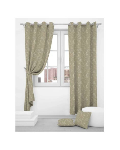 Maguari Jacquard Curtain 2 Pcs Beige (0107)