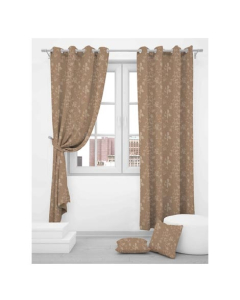 Maguari Jacquard Curtain 2 Pcs Brown (0106)
