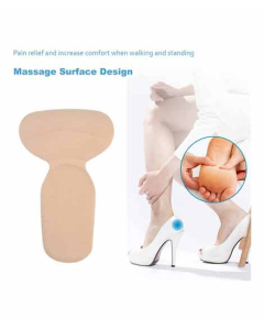 Muzamill Store T-Shape Heels Pad Beige