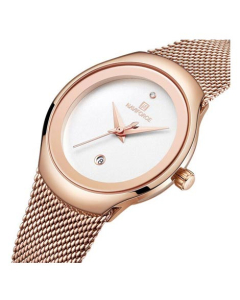 Naviforce Mesh Edition Watch For Women Rose Gold (NF-5004-1)