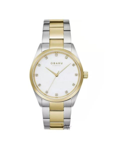 Obaku Chili Butter Watch For Women's Two-Tone (V263LXFWSF)