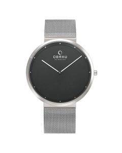 Obaku Analog Watch For Men's Silver (V230GXCBMC)