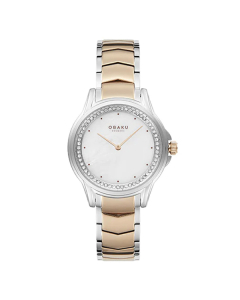 Obaku Analog Watch For Women's Two-Tone (V261LECWSH)