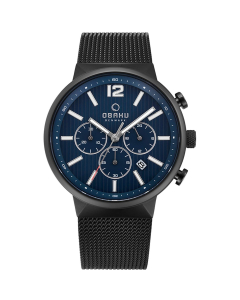 Obaku Storm Thunder Watch For Men Black (V180GCBLMB)
