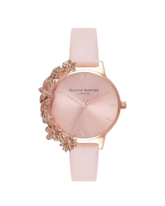 Olivia Burton Case Cuffs Women's Watch Peach (OB16CB11)