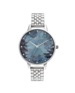 Olivia Burton Crystal Markers Women's Watch Silver (OB16US06)