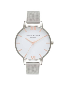Olivia Burton White Dial Women's Watch Silver (OB16BD97)