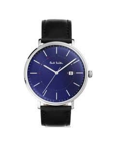 Paul Smith Track Leather Men's Watch Black (P10080)