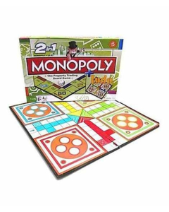Pen&Paper 2-In-1 Monopoly + Ludo Board Games