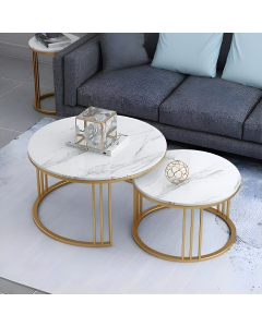 Zeki Decor Coffee Table - Set of 2-White