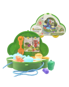 Planet X Kitchen Theme Briefcase Car Set (PX-11762)
