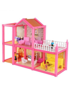 Planet X Lovely Doll House Pink 113 Pcs (PX-10367)