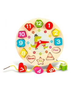 Planet X Qiyi Seton Shape Wooden Puzzle Clock (PX-11902)
