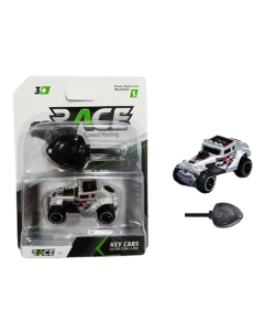 Planet X Race Speed Racing Key Car Grey (PX-11775)