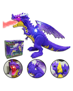 Planet X Smoke Dragon Toy With Lights and Sound Purple (PX-11683)