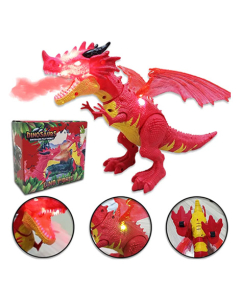 Planet X Smoke Dragon Toy With Lights and Sound Red (PX-11684)