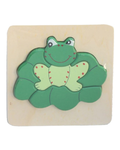 Planet X Wooden Puzzle Thick Frog (AG-9012)