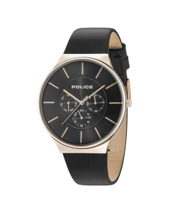 Police Leather Strap Watch For Men (15044JSR/02)