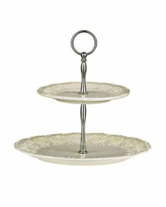 Premier Home Diamante Georgia 2 Tier Cake Stand (722109)