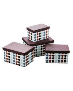 Premier Home Dots Storage Boxes – Set of 4 (1900829)
