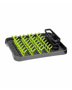Premier Home Grey And Lime Green Dish Drainer (806568)