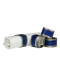 Premier Home Black Glitter Napkin Rings Set Of 4 (1403763)