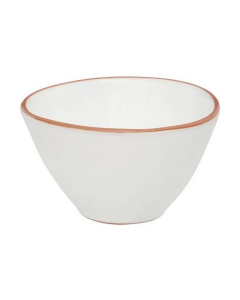 Premier Home White Glazed Terracotta Bowl (722846)