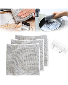 Promax Non-Scratch Dishwashing Cloth - 3pcs