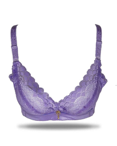 Purple Bag Fancy Wired less Double Padded Bra For Women Purple (Ofw0003)