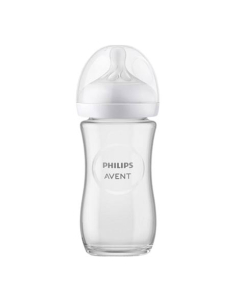 Philips Avent Natural Response Glass Baby Bottle 240ml (SCY933/01)