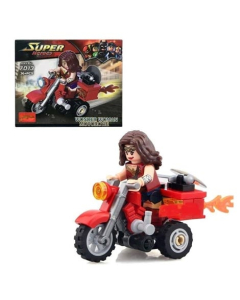 Planet X Wonder Women With Motorcycle Building Block Set For Kid's (PX-11191)