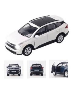 Planet X Kia Sportage Light And Music Die Cast Car For Kids White (PX-12010)