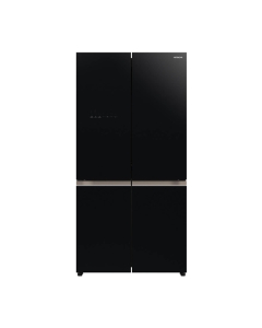 Hitachi 4 Door French Bottom Freezer Refrigerator 20 Cu Ft Glass Black (R-WB640VF)