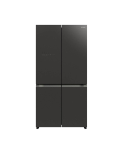 Hitachi 4 Door French Bottom Freezer Refrigerator 20 Cu Ft Glass Mauve Gray (R-WB640VF)