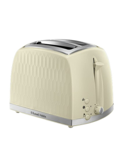 Russell Hobbs Honeycomb 2 Slice Toaster (RU-26060)-Cream