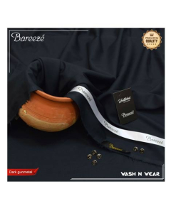 Sabri Textile Original Bareeze Unstitched Suits For Men-Black