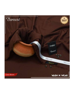 Sabri Textile Original Bareeze Unstitched Suits For Men-Cocoa Brown