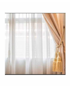 Sajid Zaib Panel Curtain Shafoon Copper Pack of 2