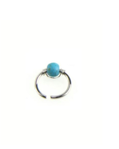 Scenic Accessories Hoop Nose Ring For Women Blue